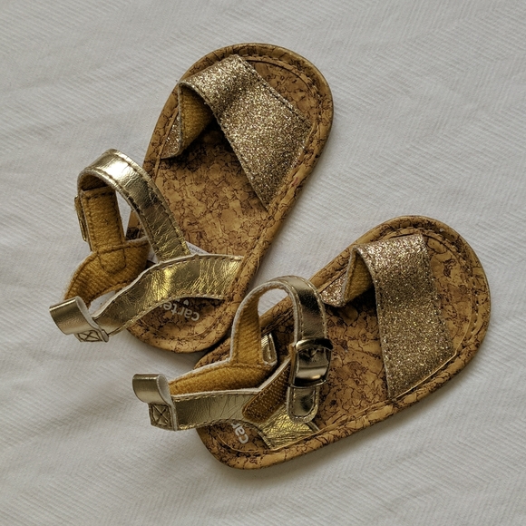 mixed brands baby girl glitter summer shoes / sandals bundle 2 pairs - Picture 9 of 10